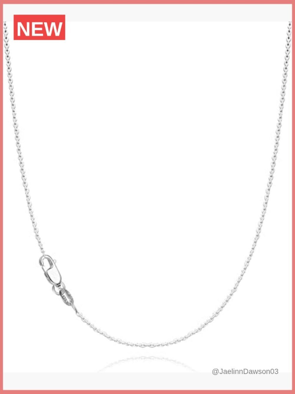 1.1mm Dainty 925 Sterling Silver Cable Chain Necklace 18in Non Tarnish